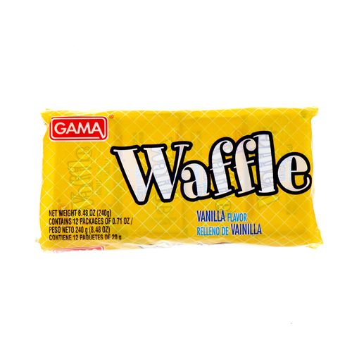 Galletas Gama Waffle Sabor Vainilla 240 Gr