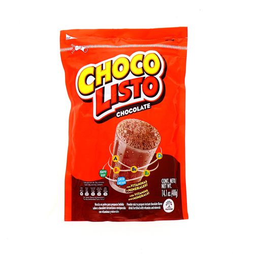 Bebida En Polvo Choco Listo Chocolate 400 Gr