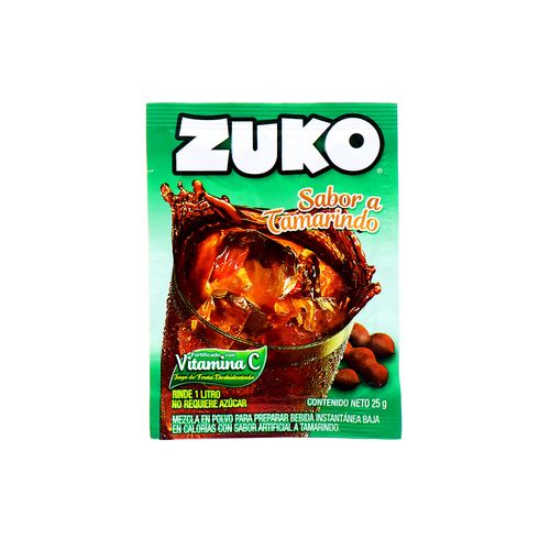 Bebida En Polvo Zuko Sabor Tamarindo 25 Gr