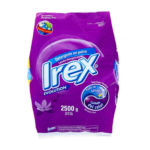 Detergente Polvo Irex Lavado+Cuidado Color 2500 Gr