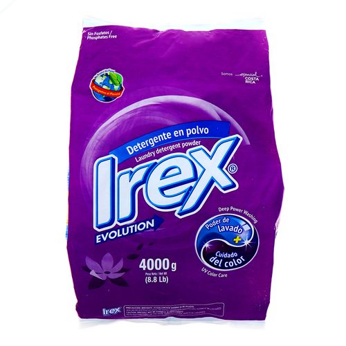 Detergente Polvo Irex Cuidado Del Color 4000 Gr