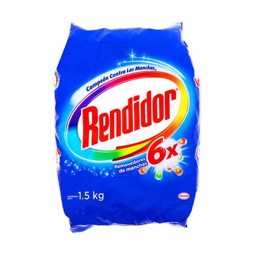 Detergente En Polvo Rendidor 6X Removedores De Mancha 1.5Kg