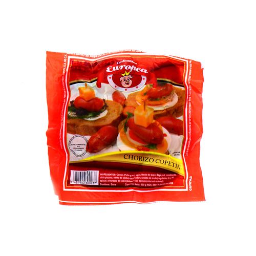 Chorizo Copetin Europea 400 Gr