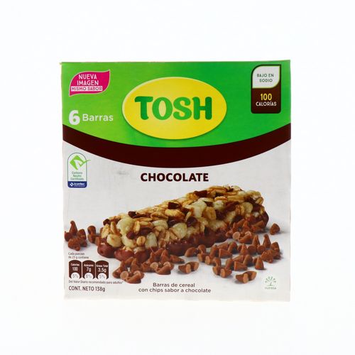 Barra De Cereal Tosh Con Chispas De Chocolate 138 Gr