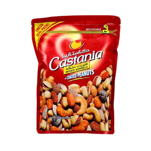 Semillas Mixtas Castania + Mani Recubierto 300 Gr