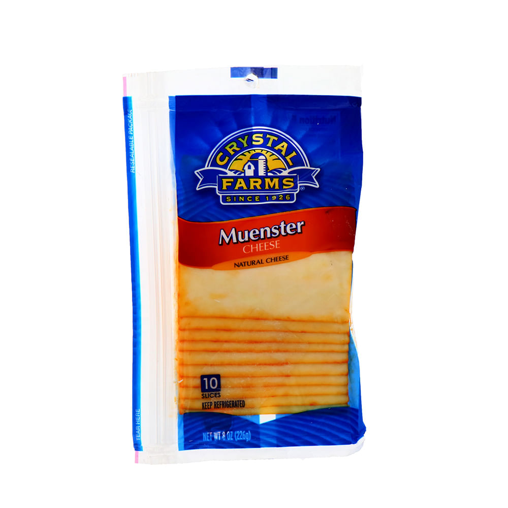 Queso Muenster Crystal Farms Deli 8 Oz