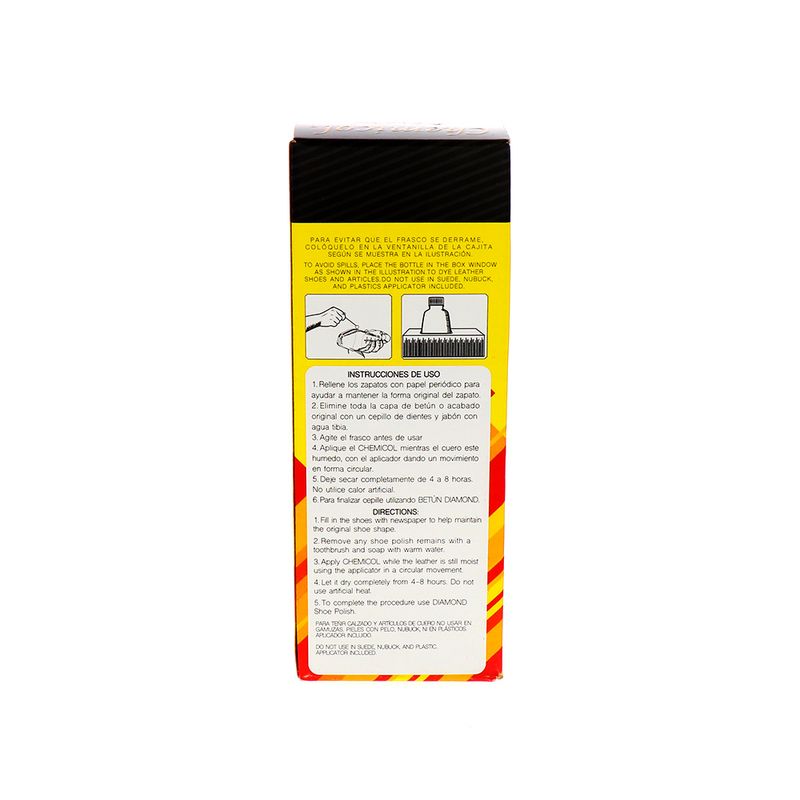 Tinte Chemicol Para Cuero Negro 75 Ml 0309