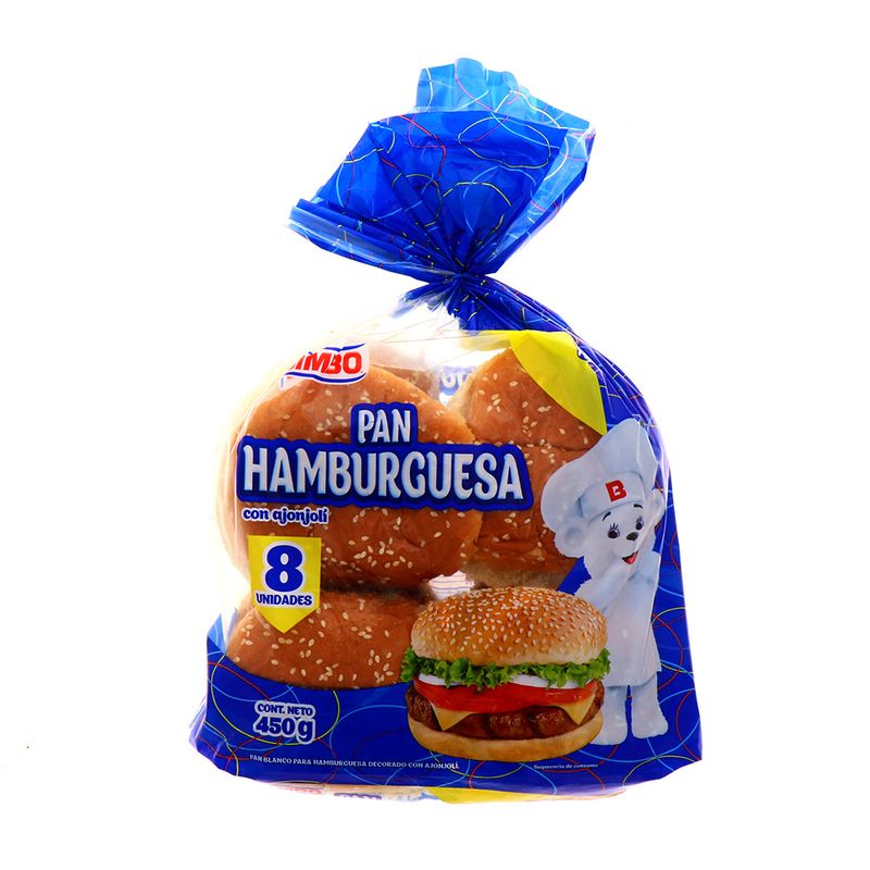 Óptima Inmunidad rosario Pan para hamburguesa bimbo con ajojoli 450 gr