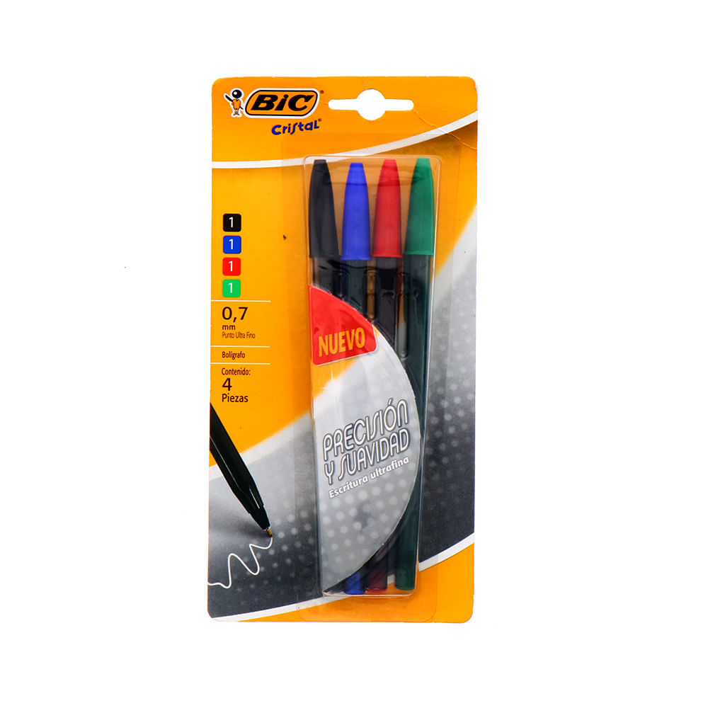 Lápices de grafito Bic Hb2 4 piezas + 1 bolígrafo