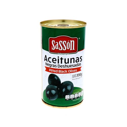 Aceituna Sasson Negras Deshuesadas 350 Gr