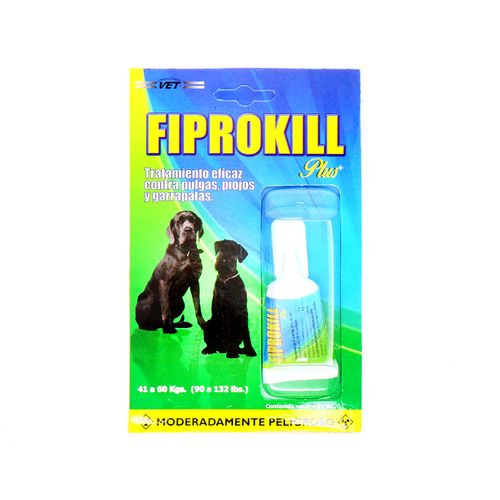 Liquido Fiprokill Contra Pulgas Piojos Y Garrapatas 4.02 Ml