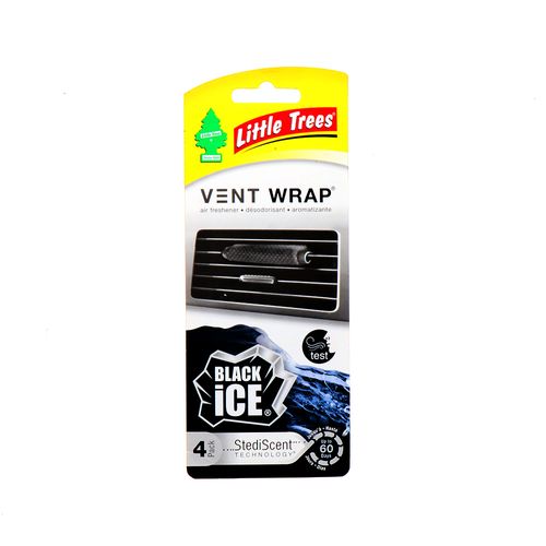 Aromatizante Para Auto Vent Wrap Black Ice 4 Pack