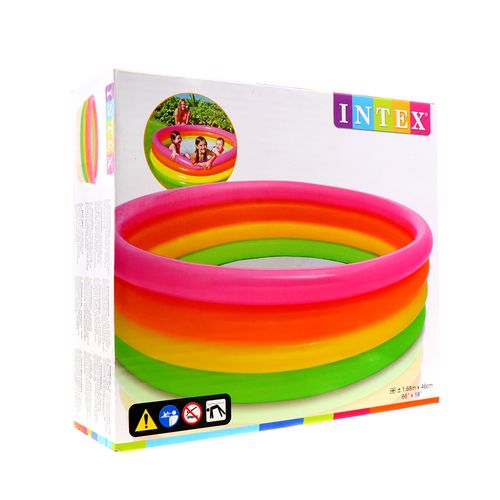 Piscina Inflable Intex 4 Tubos Colores 1.68mx46cm