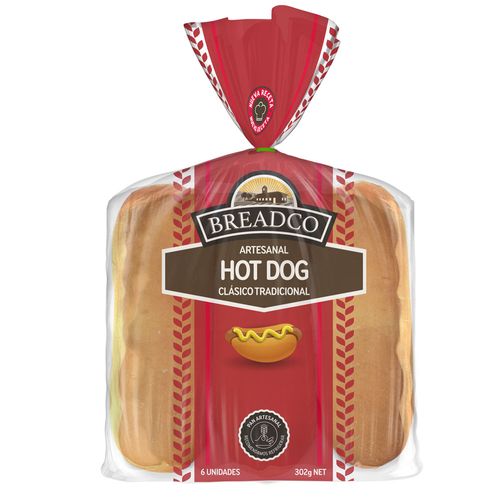 Pan Blanco Hot Dog Breadco 8 Uni