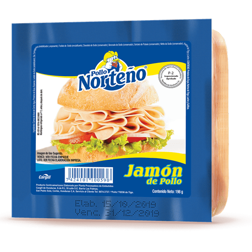 Jamón De Pollo Norteño 198 Gr