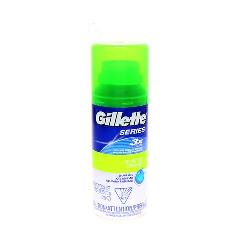 Gel Para Afeitar Gillette Sensitive Triple Accion 2.5 Oz