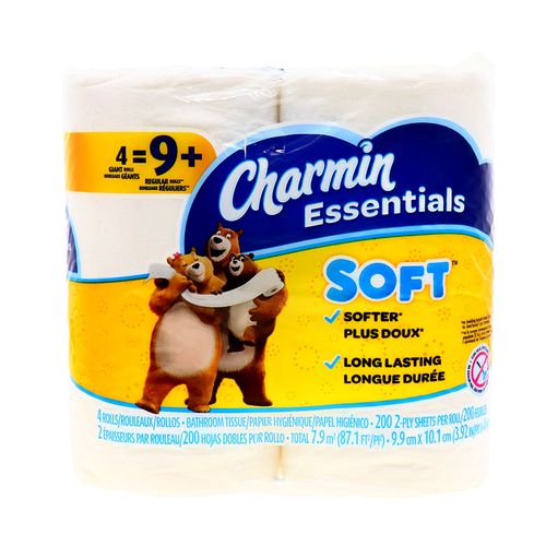 Papel Higienico Charmin Essentials Soft 4 Rollos