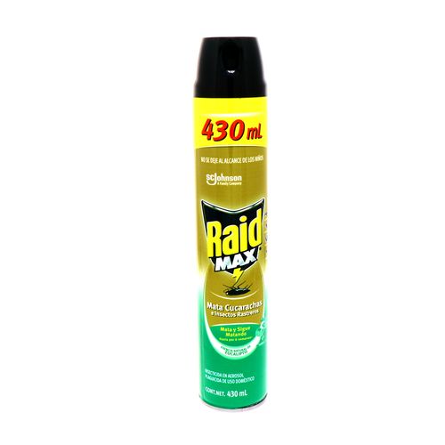 Insecticida Raid Max Con Esencia De Eucalipto 430 Ml