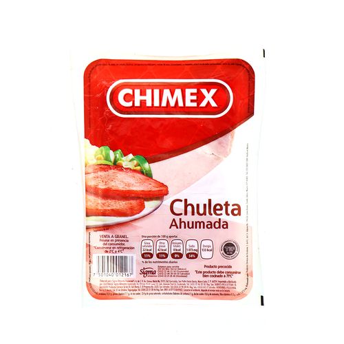 Chuleta Ahumada Chimex 560 Gr