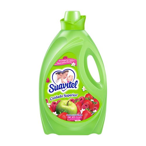Suavizante de Telas Suavitel Cuidado Superior Manzana y Frutos Rojos 3 l