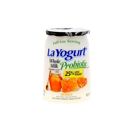 Yogurt La Yogurt Probiotic Con Leche Y Miel 6 Oz