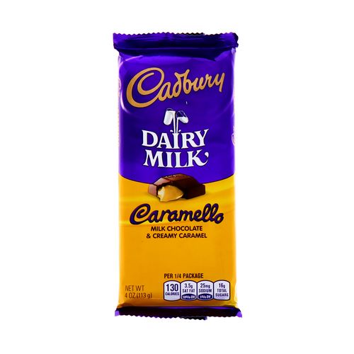 Chocolate Cadbury Con Leche Y Caramelo Cremoso 3.5 Oz