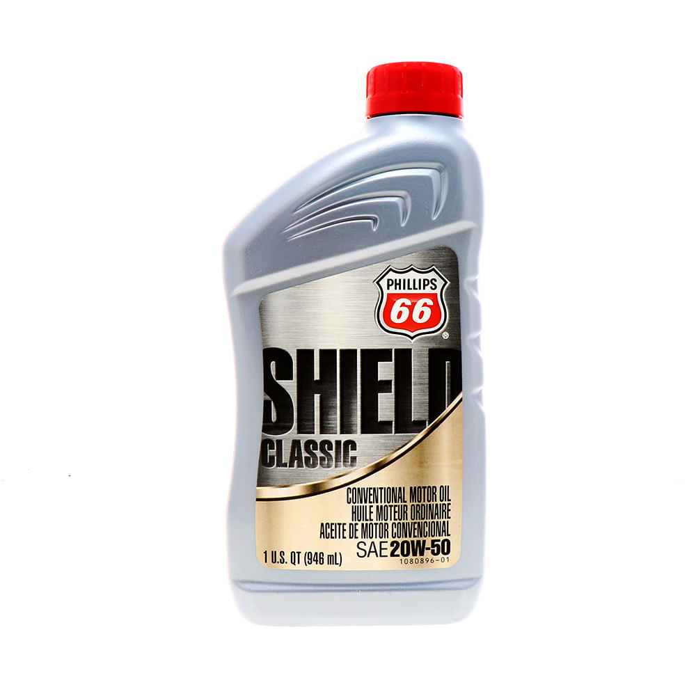 Aceite De Motor Convencional Shield Classic 20W50 946 Ml