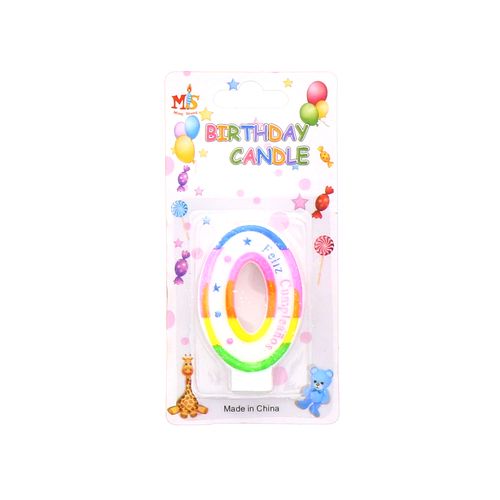 Vela Para Cumpleaños Decorada N0