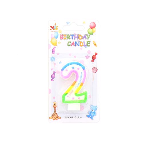 Vela Para Cumpleaños Decorada N2