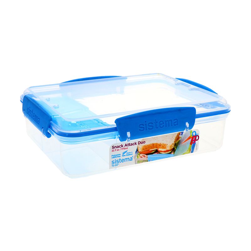 Sistema - Sistema, To Go - Container, Snack Attack Duo, 32.9 Ounce