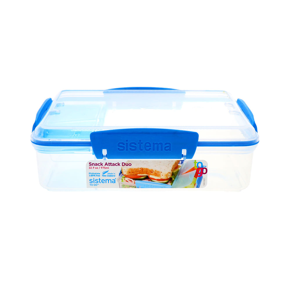 Sistema - Sistema, To Go - Container, Snack Attack Duo, 32.9 Ounce