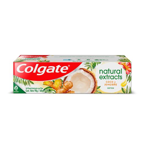 Pasta Dental Colgate Natural Extracts Detox Coco y Jengibre 68 ml