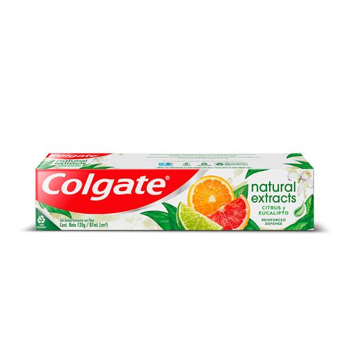 Pasta Dental Colgate Natural Extracts Reinforced Defense Cítricos y Eucaplipto 87 ml