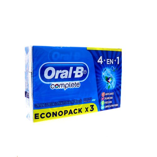 Pasta Dental Oral-B Complete 4En1 Econopack X3 66Ml
