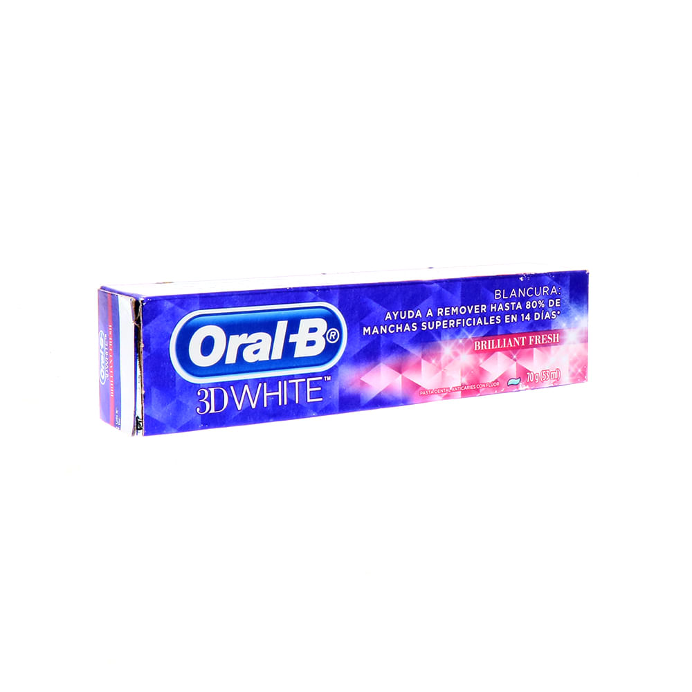 Pasta Dental Oral-B 3D White Brilliant Fresh 70 Gr