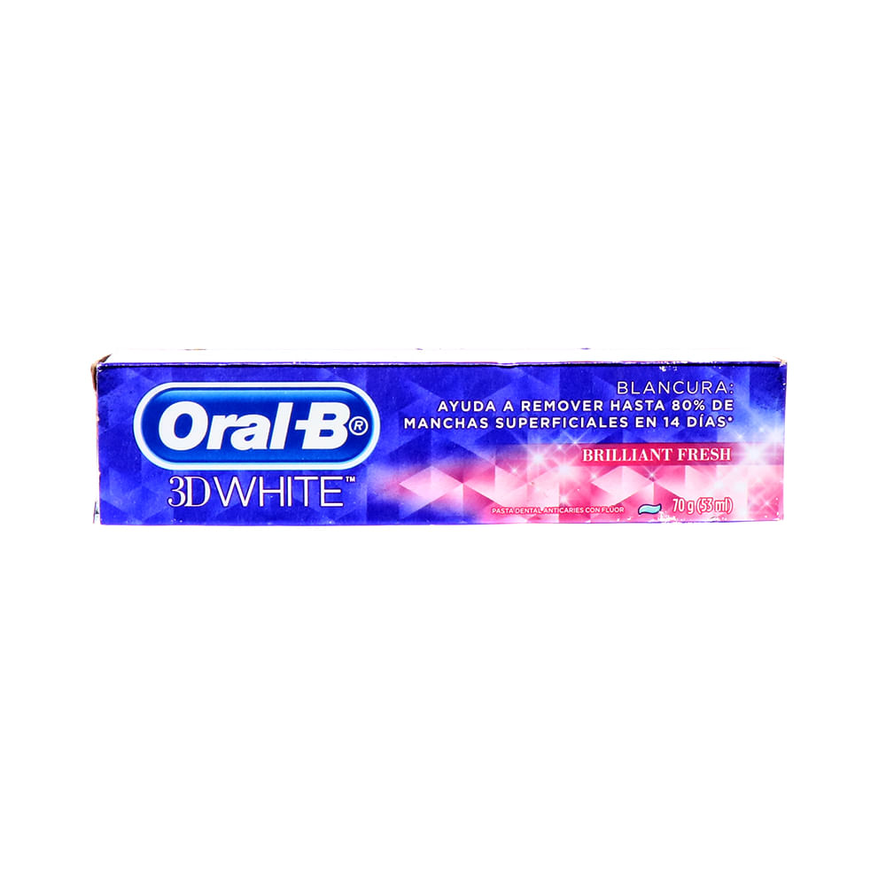 Pasta Dental Oral-B 3D White Brilliant Fresh 70 Gr