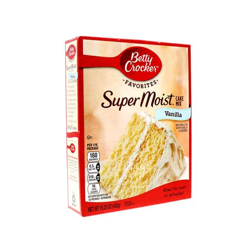 Mezcla Para Pastel Betty Crocker Super Moist Vainilla 432 Gr