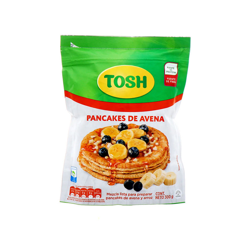 Mezcla Para Pancakes Tosh De Avena Y Arroz 300 Gr La Colonia