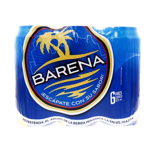 Cerveza Barena Lata 6 Pack 473Ml