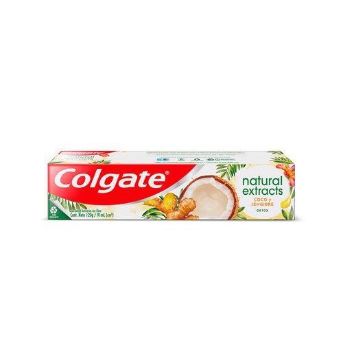 Pasta Dental Colgate Natural Extracts Detox Coco y Jengibre 91 ml