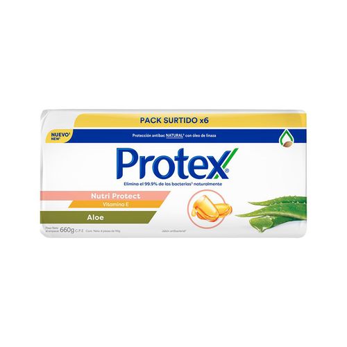Jabón de Tocador Antibacterial Protex Mix 110 g 6 Pack