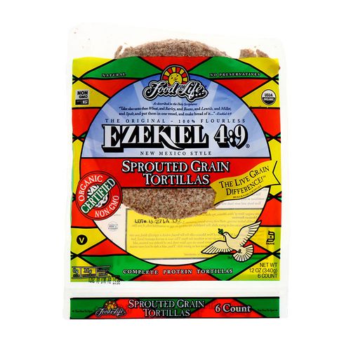 Tortilla Food For Life Ezekiel4:9 Grano Germinado 12 Oz