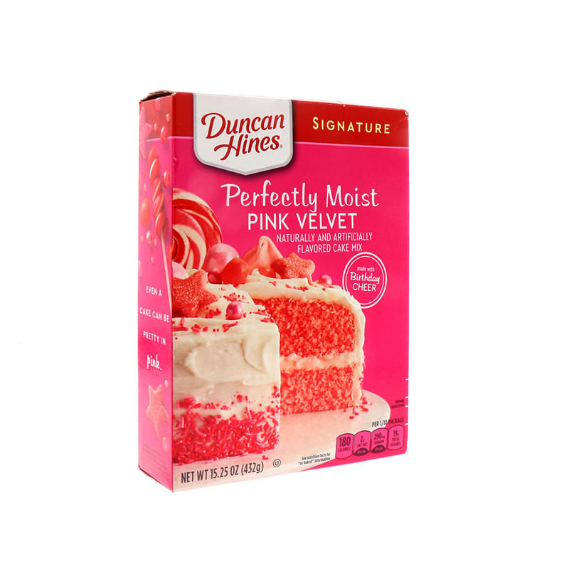 Mezcla Para Pastel Duncan Hines Pink Velvet  Oz