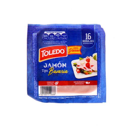 Jamon Toledo Tipo Bavaria 400 Gr