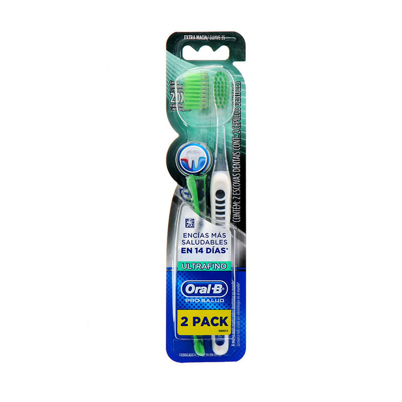 Cepillos Dentales Oral B Pro Salud Ultrafino 2pack