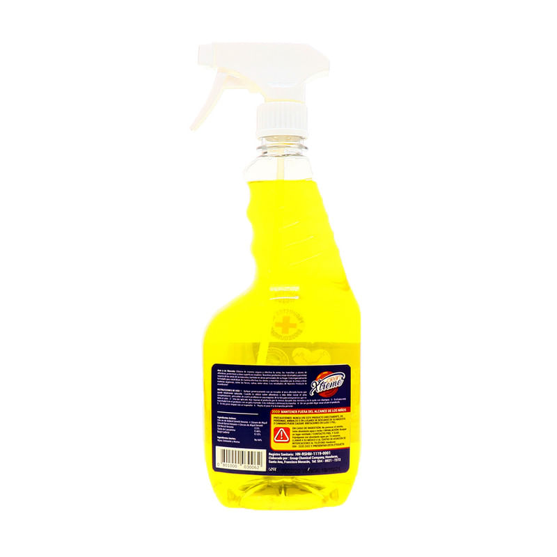 Limpiador Xtreme Clean Removedor Aroma Limón 800 Ml