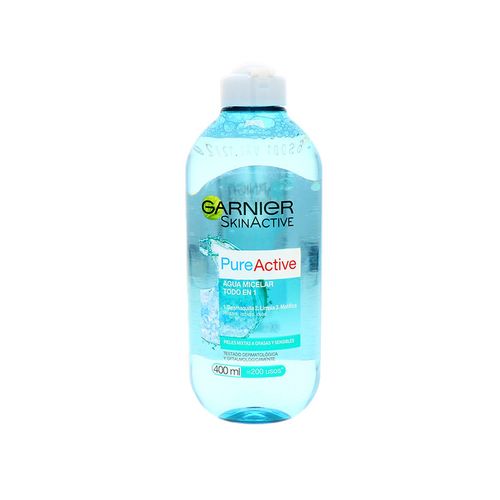 Agua Micelar Garnier Skinactive Pure Active Todo En1 400 Ml