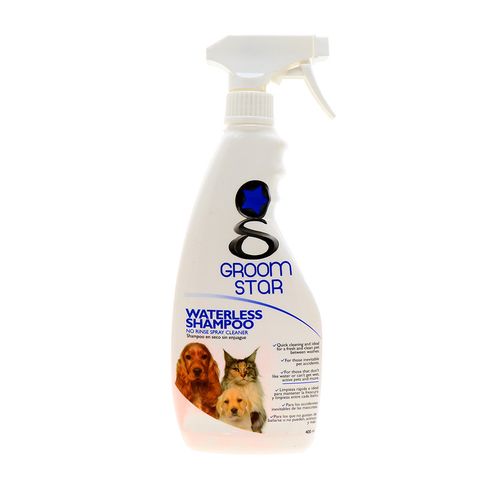 Shampoo Para Perro&Gato Groom Star En Seco S/Enjuague 400 Ml
