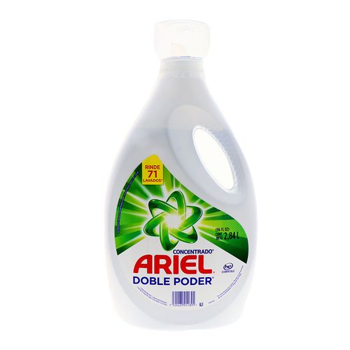 Detergente Liquido Ariel Doble Poder 2.84 Lt