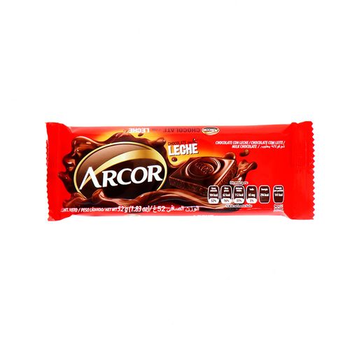 Chocolate Arcor Con Leche 52 Gr
